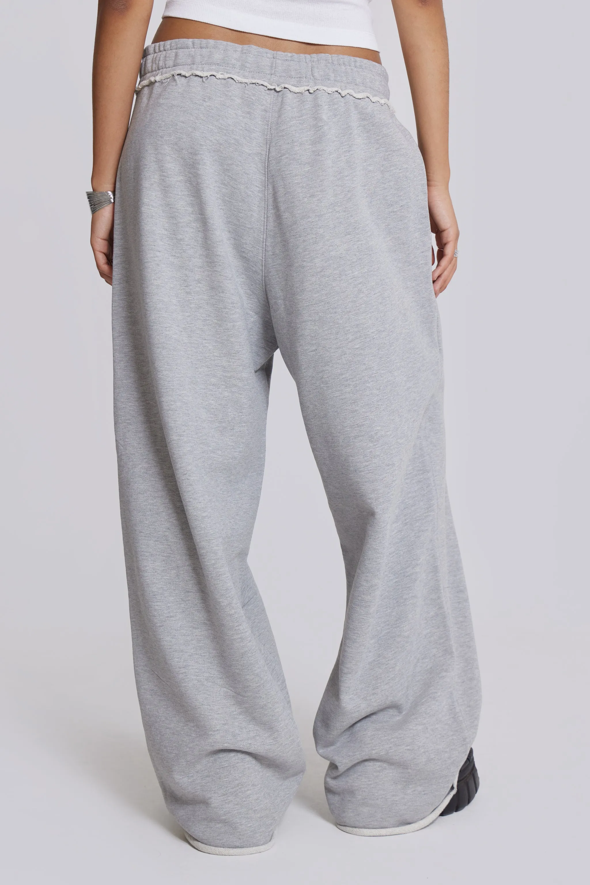 Grey Marl Baggy Monster Joggers