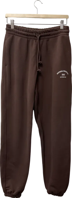 gymshark Brown Phys Ed Graphic Sweatpants UK S