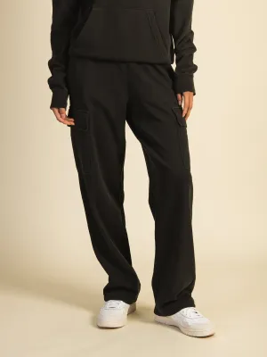 HARLOW ANDI CARGO SWEATPANTS - COAL