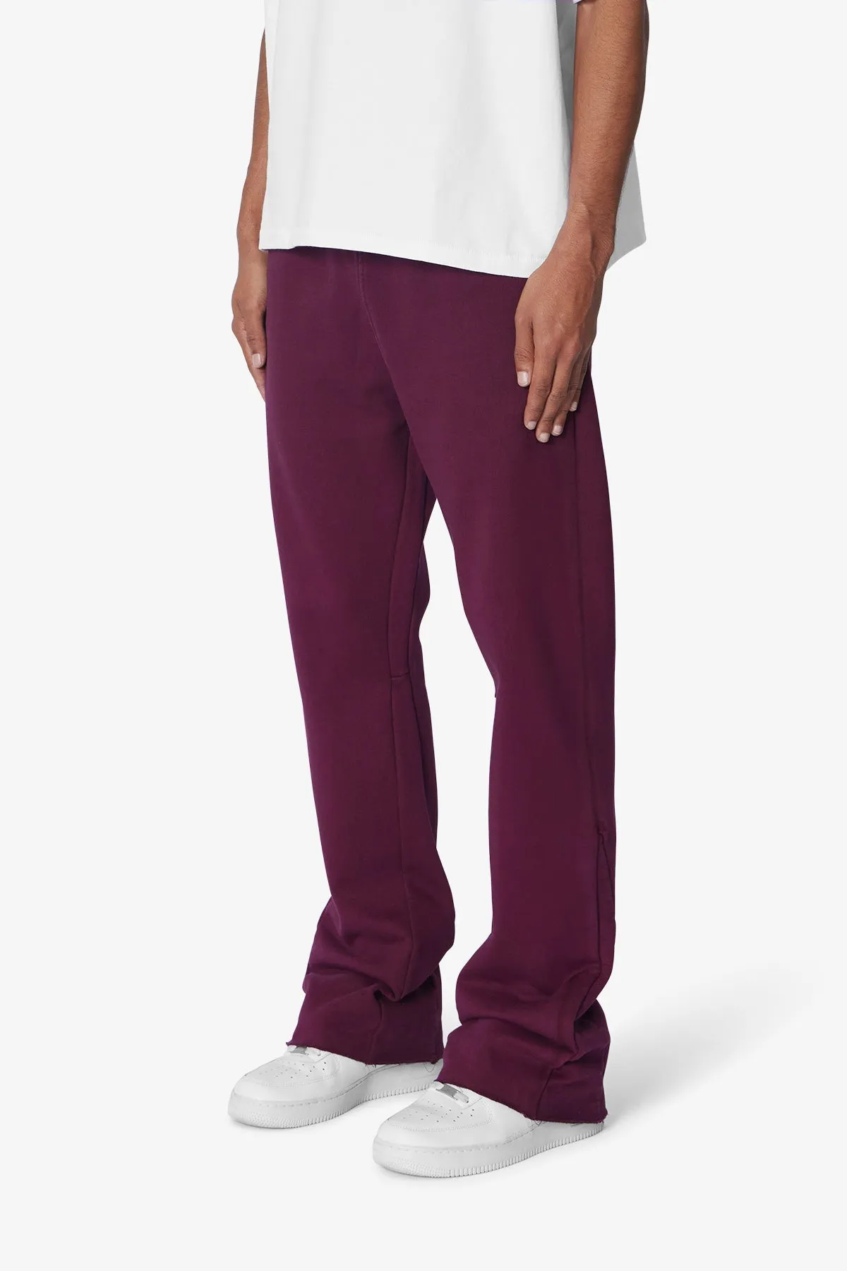 Heavy Every Day Bootcut Sweatpants - Burgundy