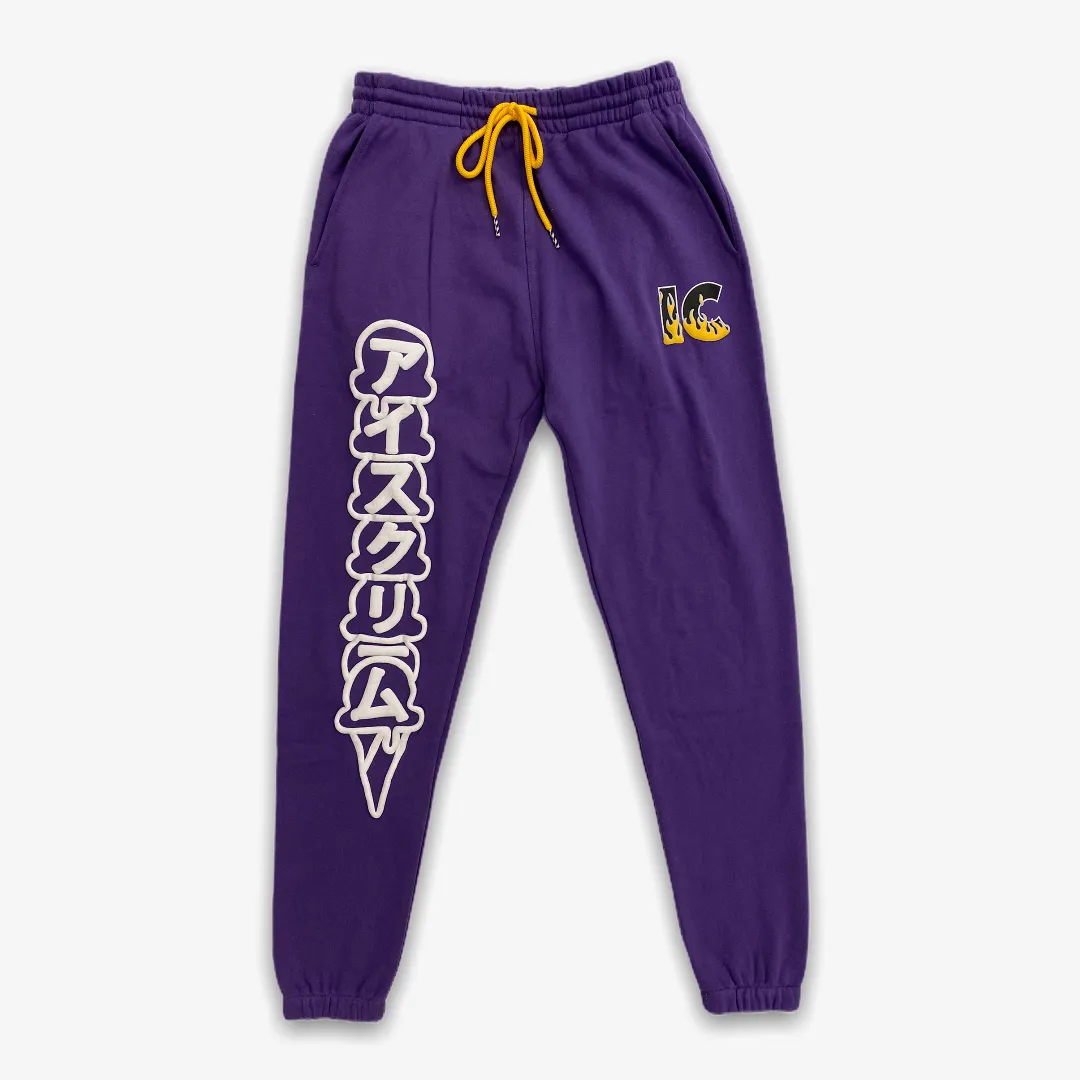 Ice Cream Burner Sweatpants Heliotrope