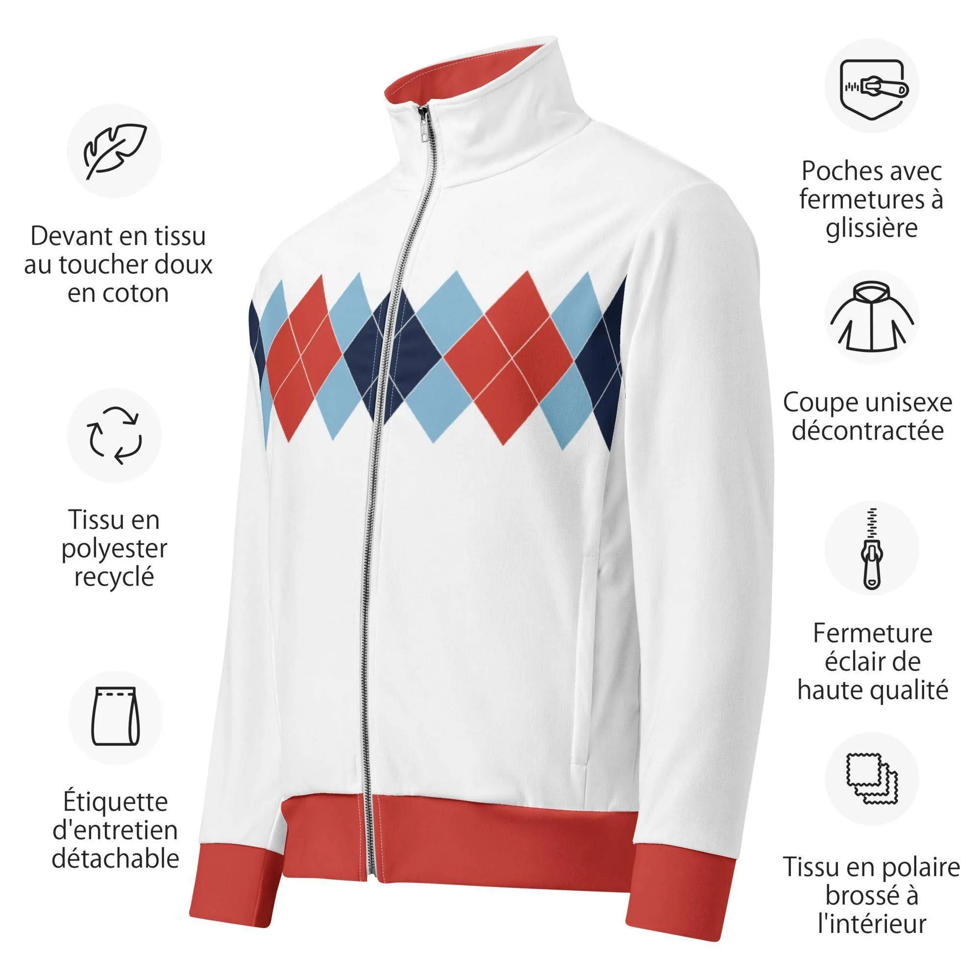 Ivan Lendl Argyle Track Jacket