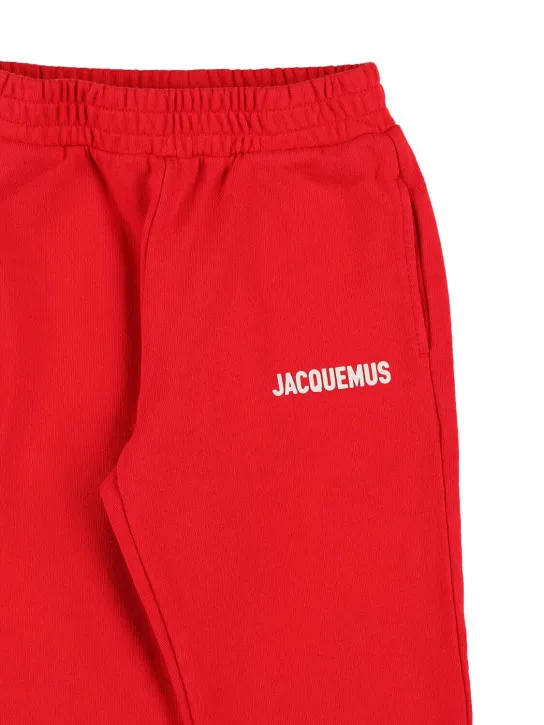 Jacquemus   Logo print cotton sweatpants 