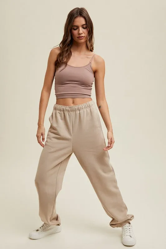 Jogger Sweatpants - Taupe