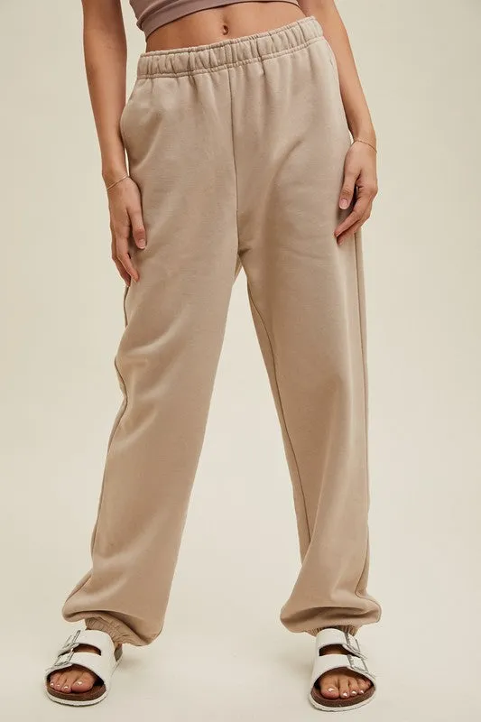 Jogger Sweatpants - Taupe