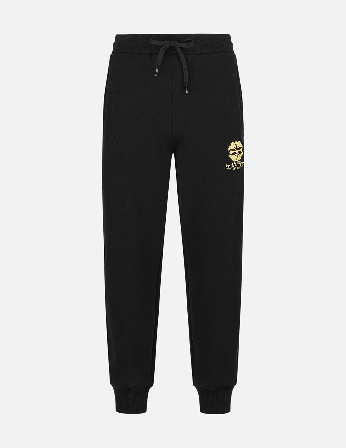 Kamon and Evisu Foil Print Straight Fit Sweatpants