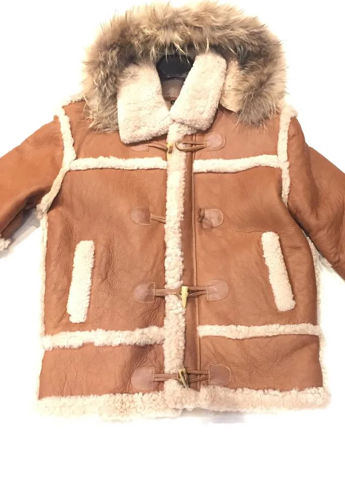 Kashani Maple Fox Shearling Hooded Jacket