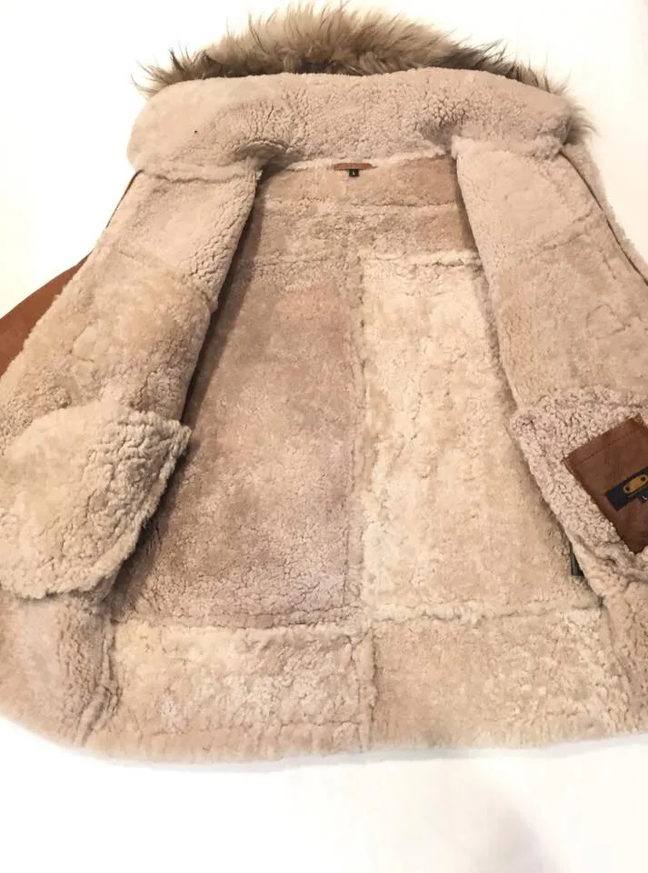 Kashani Maple Fox Shearling Hooded Jacket