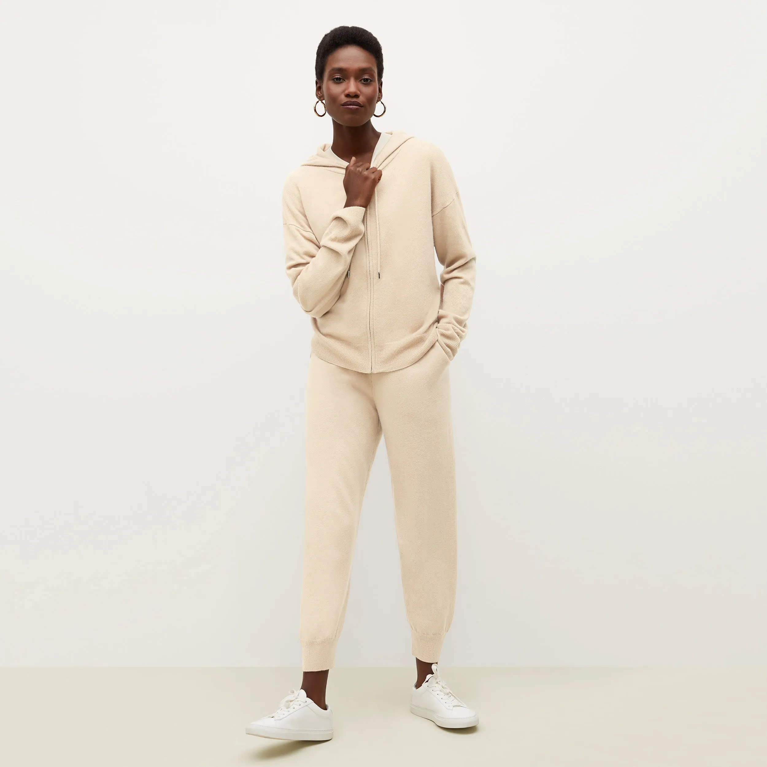 Keely Jogger - Cashmere :: Cream