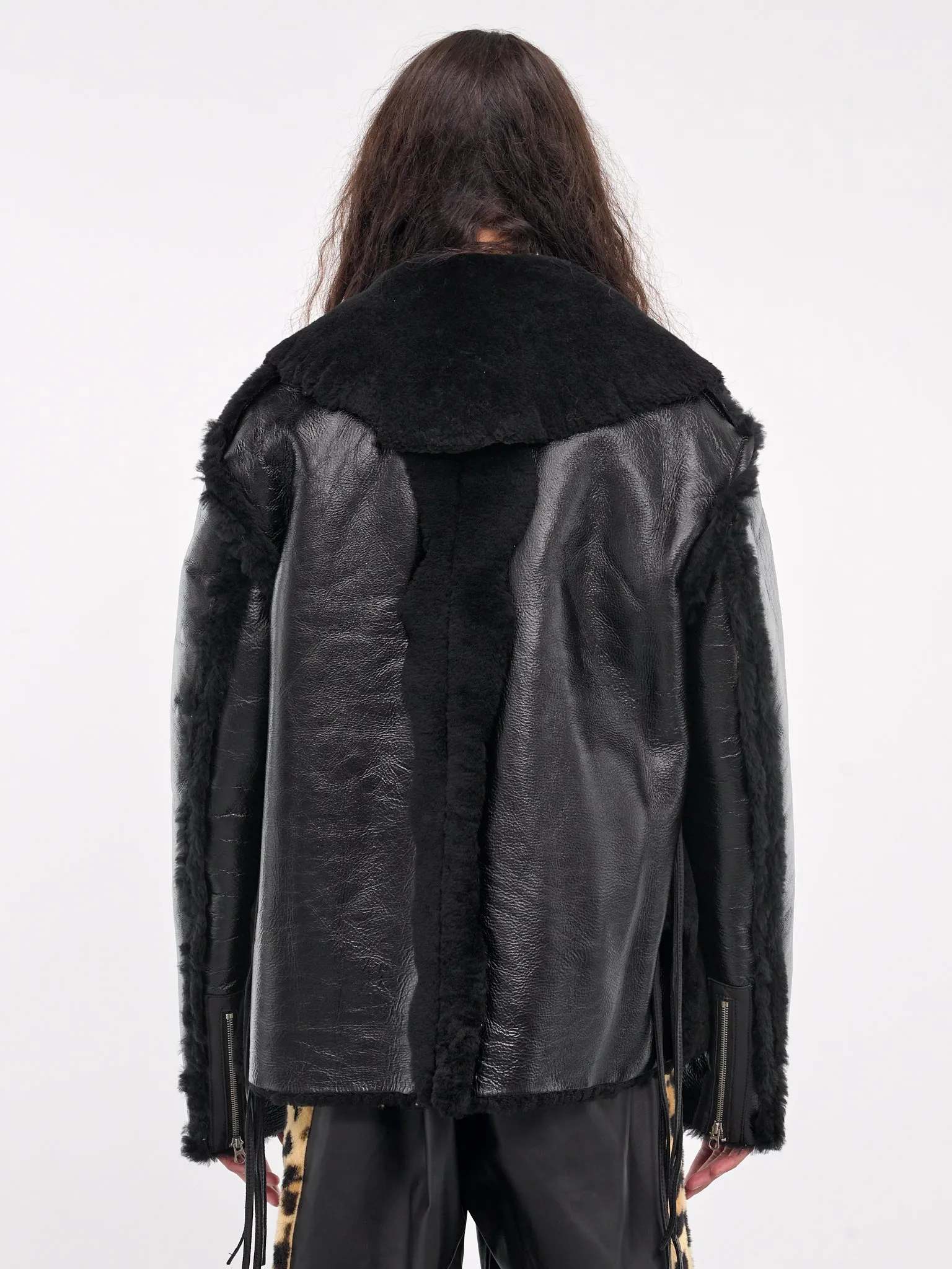 Leather Shearling Jacket (LT-SV-NYA-1001-BLACK)