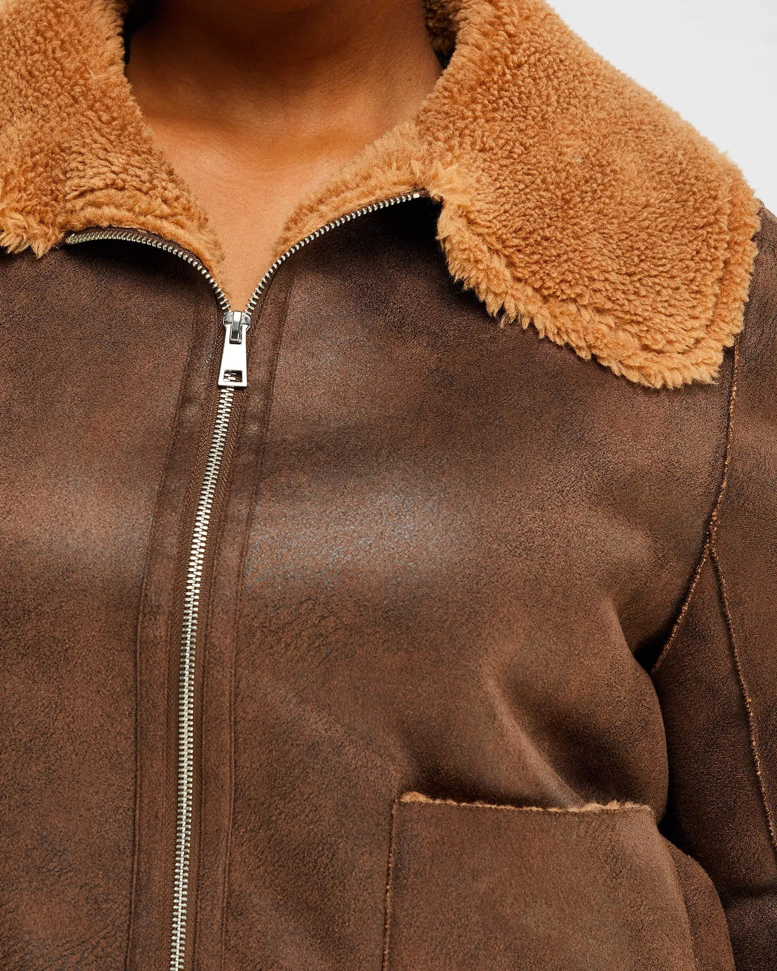 Lenny Jacket | Chocolate/Tan