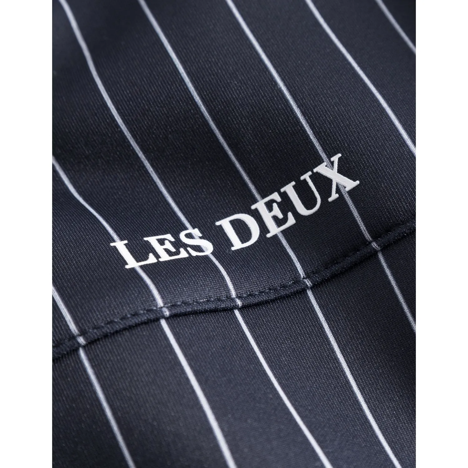 Les Deux Kids Dark Navy/Light Ivory Striped Ballier Pinstripe Track Jacket Kids