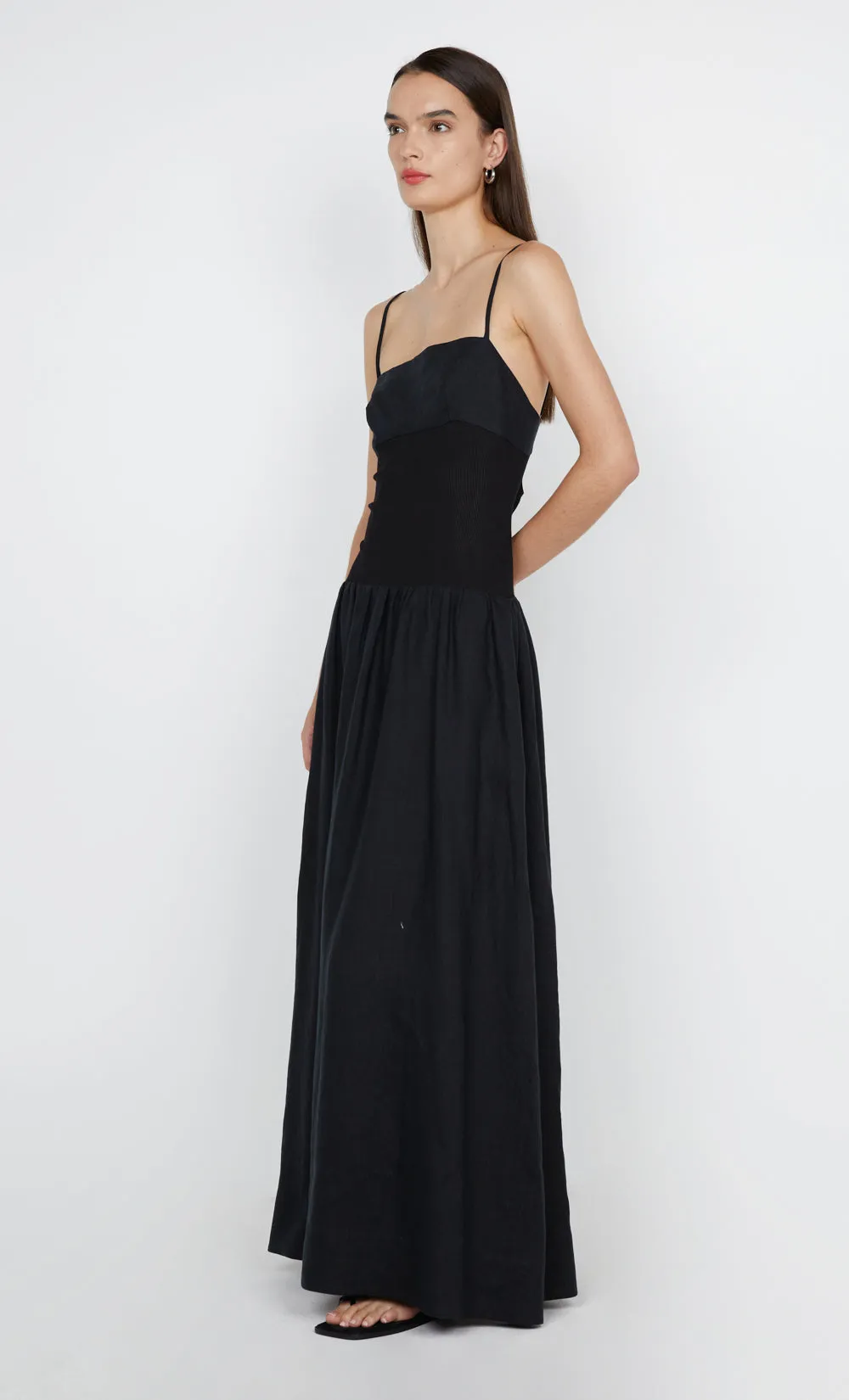 LINA MAXI DRESS - BLACK