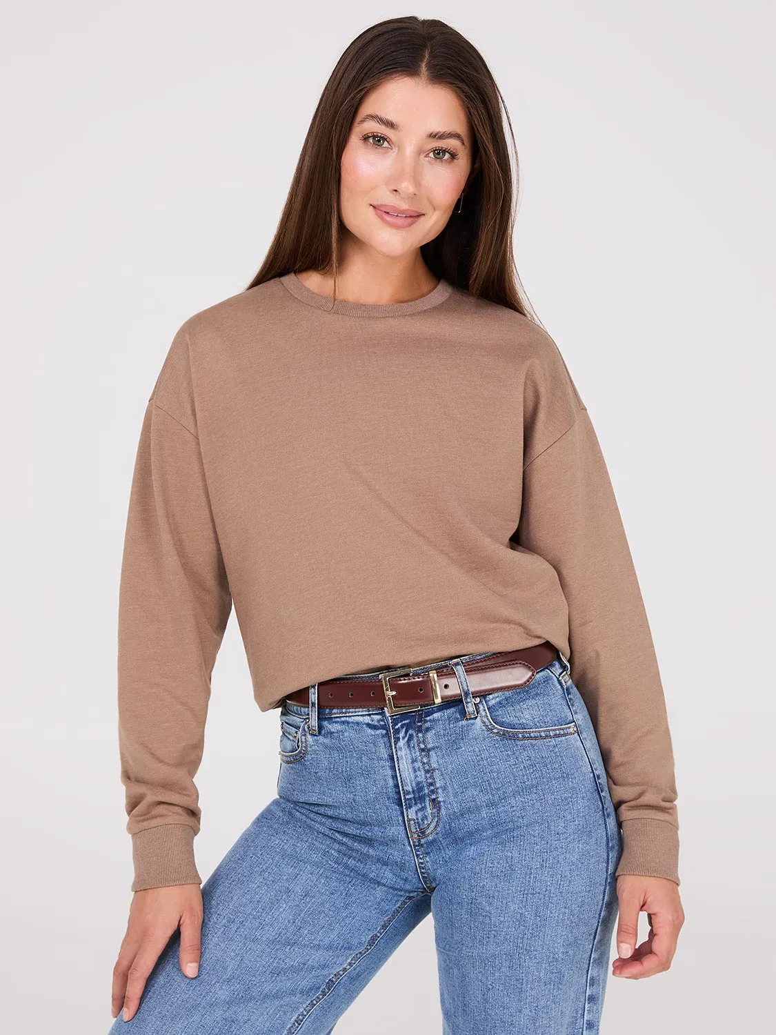 Loose Fit Fleece Sweatshirt