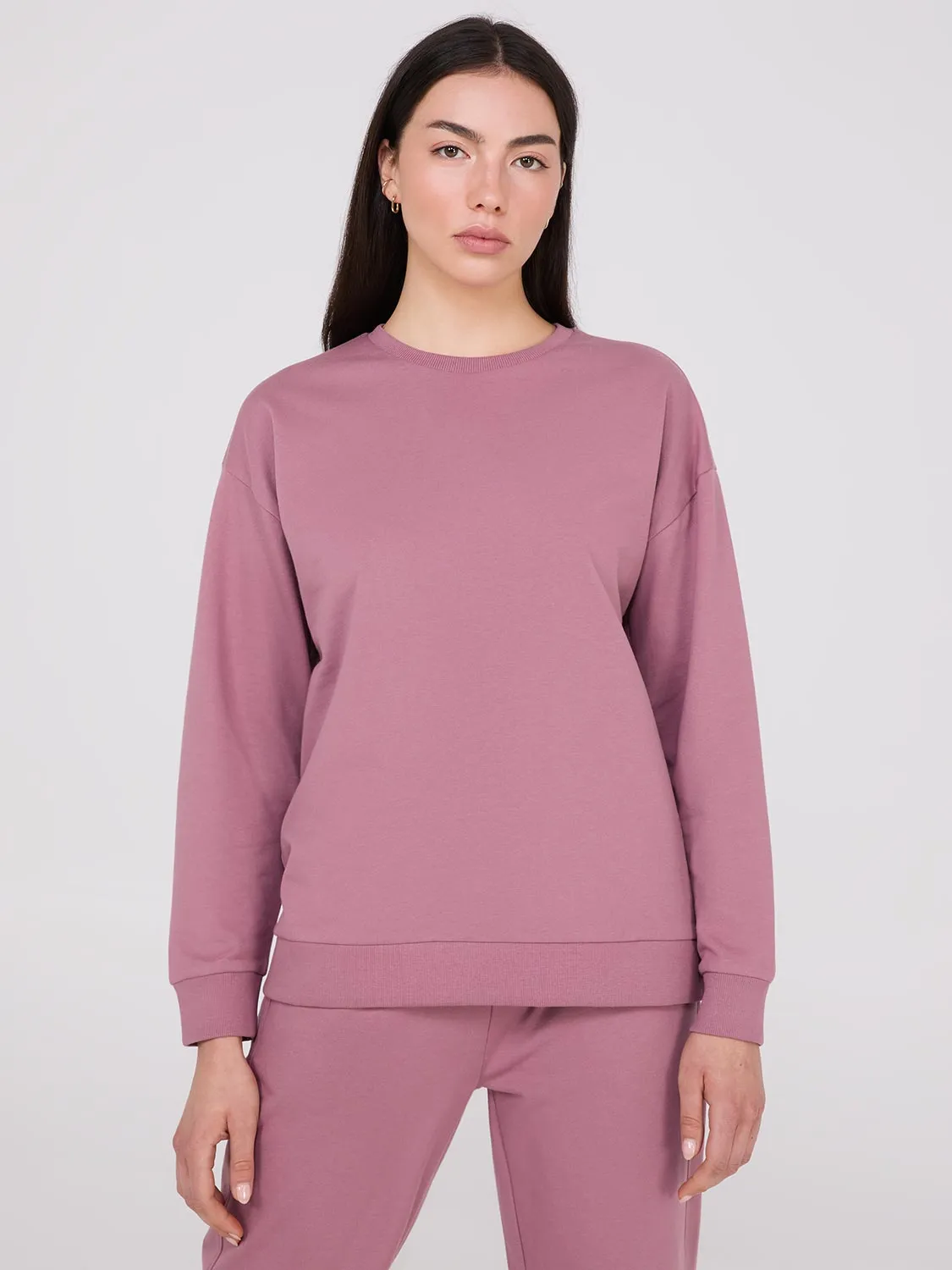 Loose Fit Fleece Sweatshirt