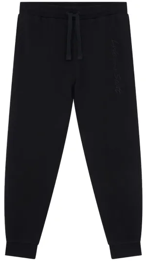 Lyle and Scott Mens Script Embroidery Jogger Jet Black