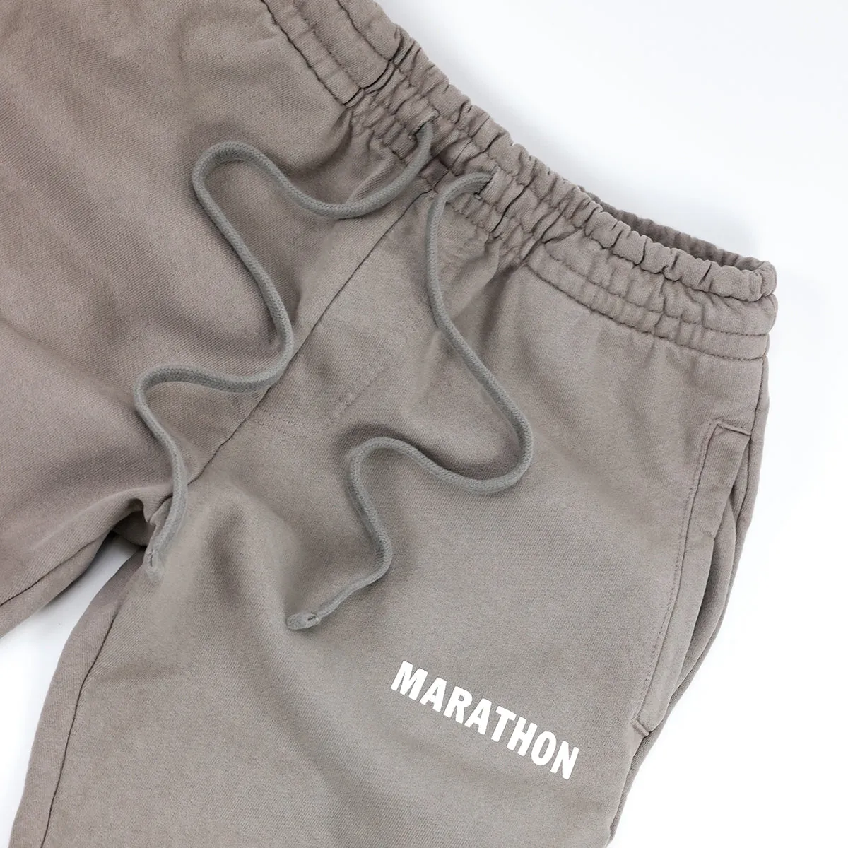 Marathon Leisure Sweatpants - Mocha/White