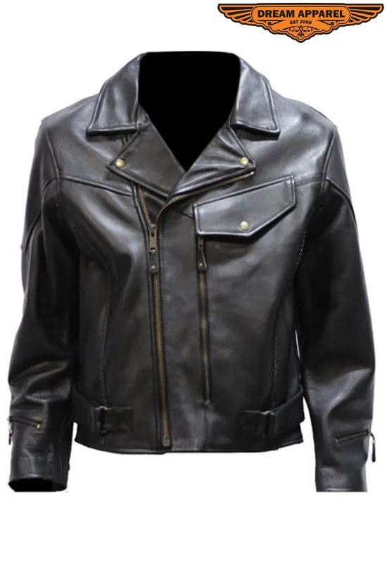 Mens Braided Pisto Pete Motorcycle Jacket