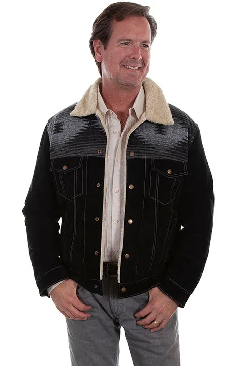 Men's Leather Jacket Collection: Scully Western Suede Jean Jacket