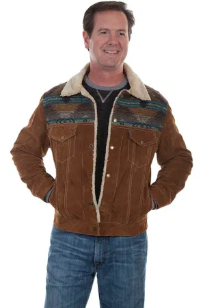 Men's Leather Jacket Collection: Scully Western Suede Jean Jacket