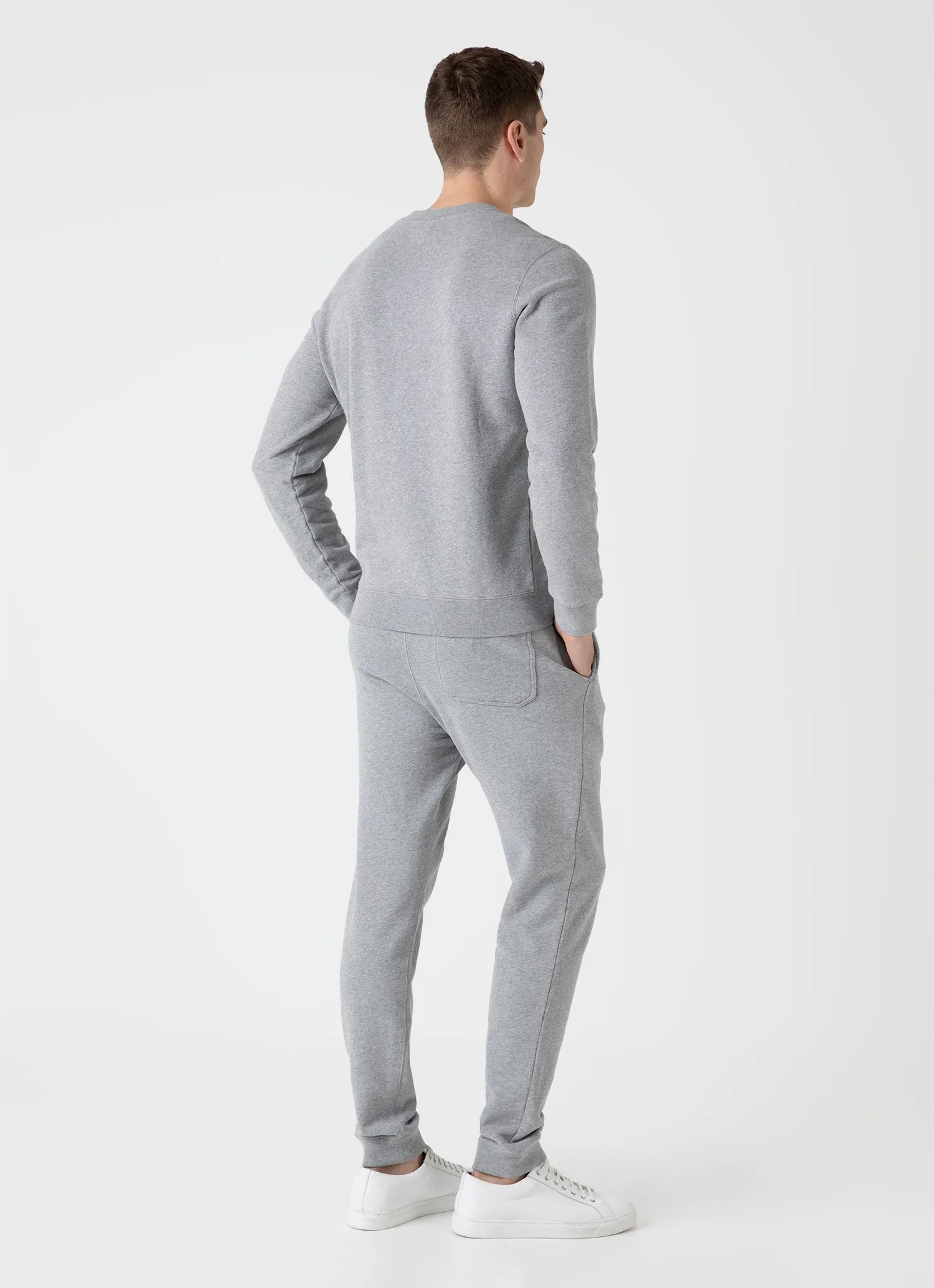 Men's Loopback Tracksuit in Grey Melange