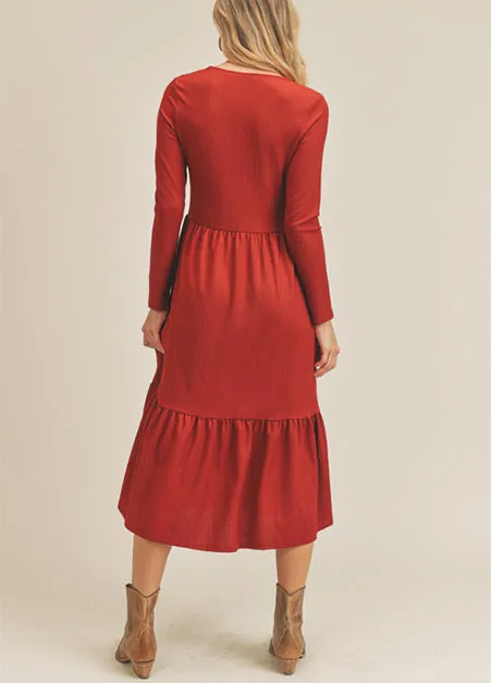 Midi Long Sleeve Dress