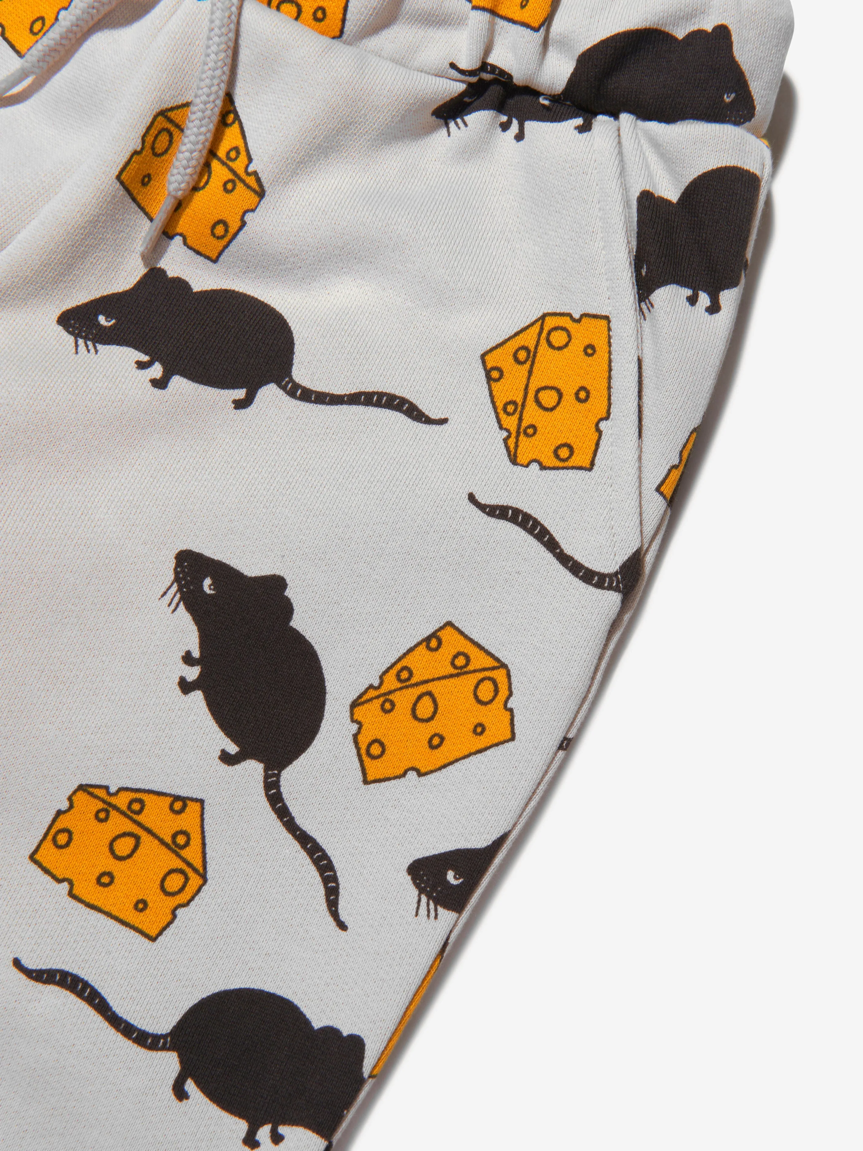 Mini Rodini Kids Organic Cotton Mouse Sweatpants