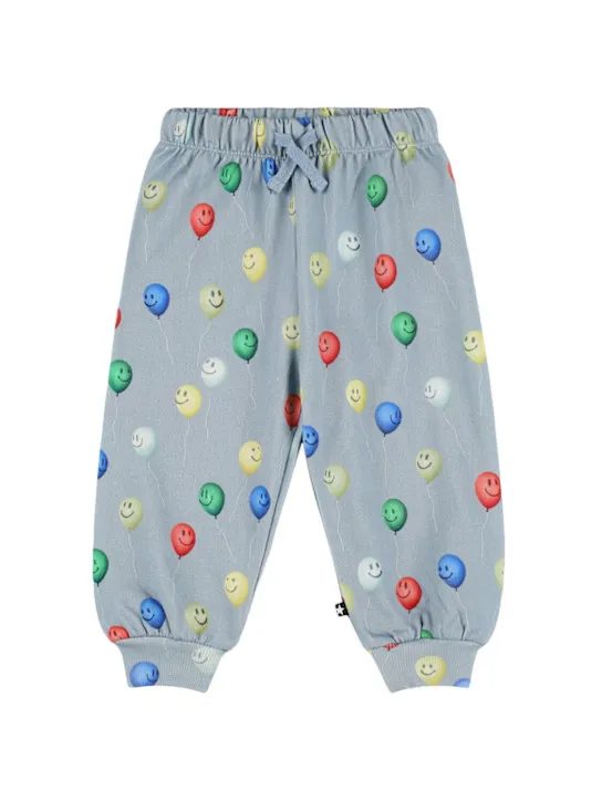 Molo   Printed organic cotton sweatpants 