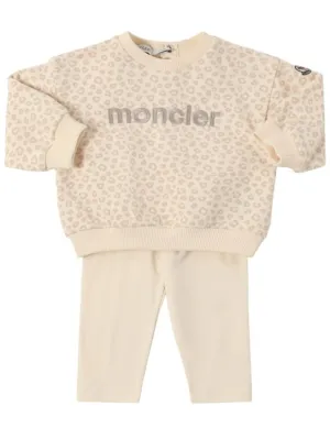 Moncler   Logo cotton sweatshirt &amp; sweatpants 