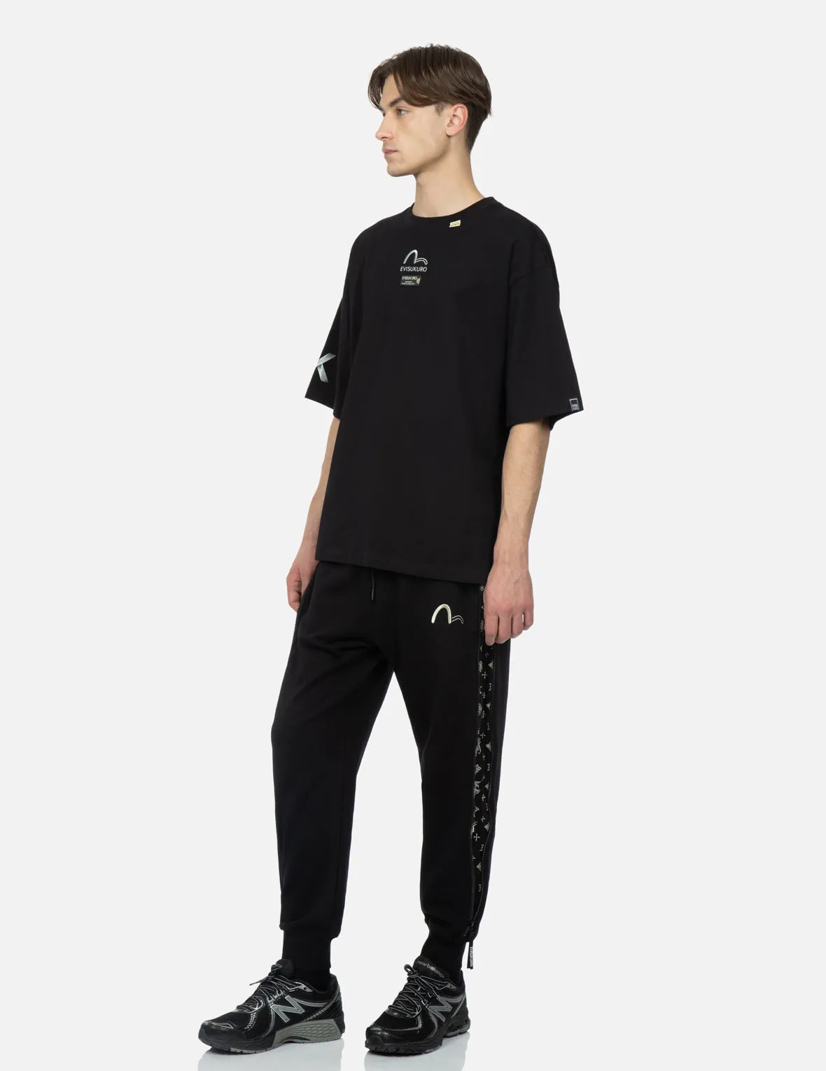 Monogram Embroidered Pannels Sweatpants