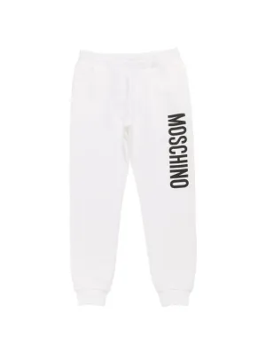 Moschino   Logo print cotton sweatpants 