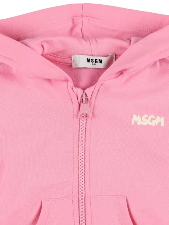 MSGM   Cotton sweatshirt &amp; sweatpants 