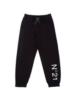 N°21   Logo print cotton jersey sweatpants 