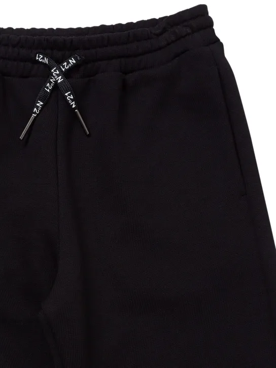 N°21   Logo print cotton jersey sweatpants 