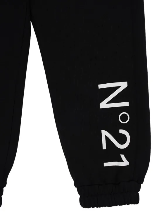 N°21   Logo printed cotton sweatpants 