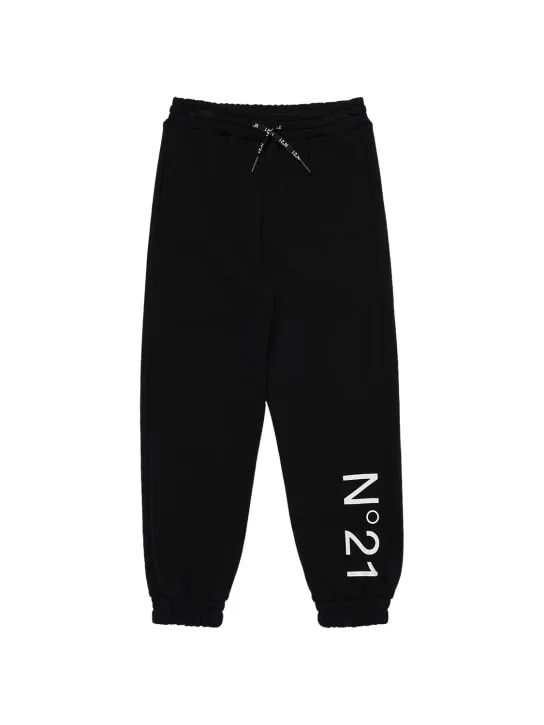 N°21   Logo printed cotton sweatpants 