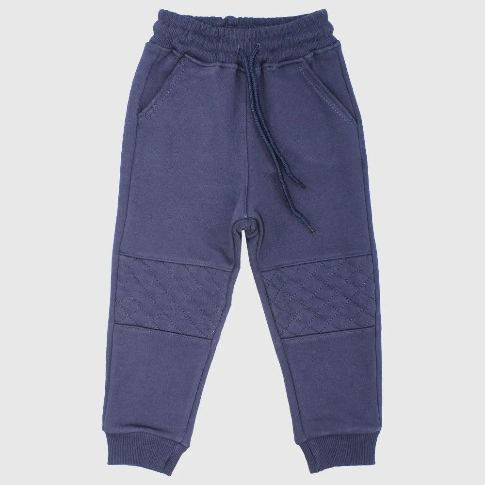 Navy Blue Fleeced Sweatpants