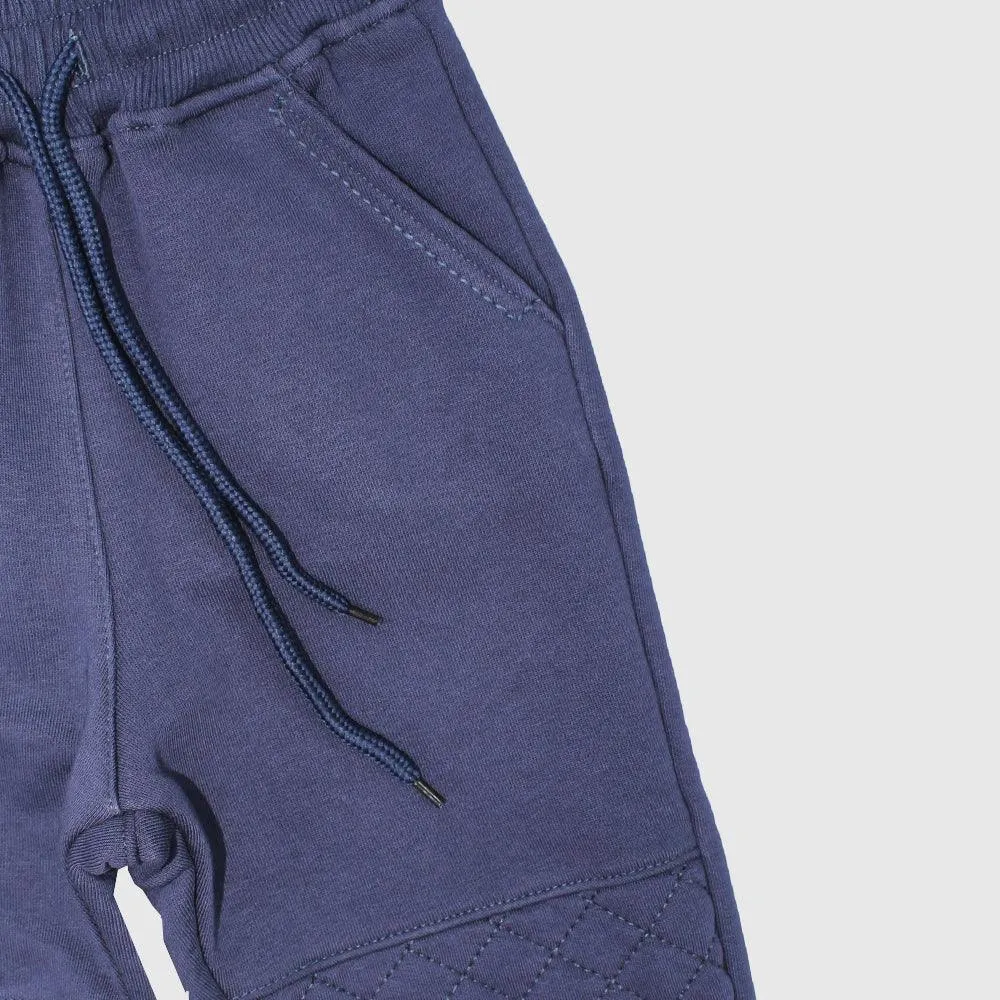 Navy Blue Fleeced Sweatpants