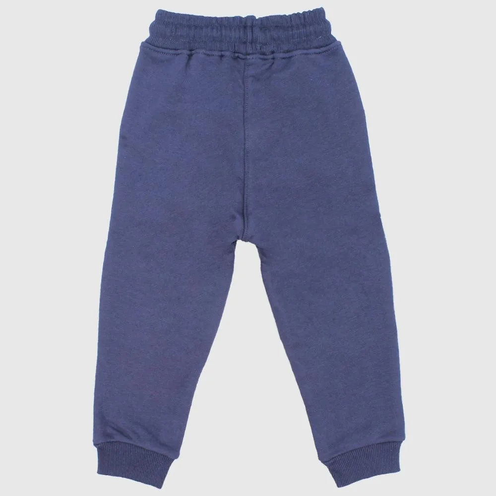 Navy Blue Fleeced Sweatpants