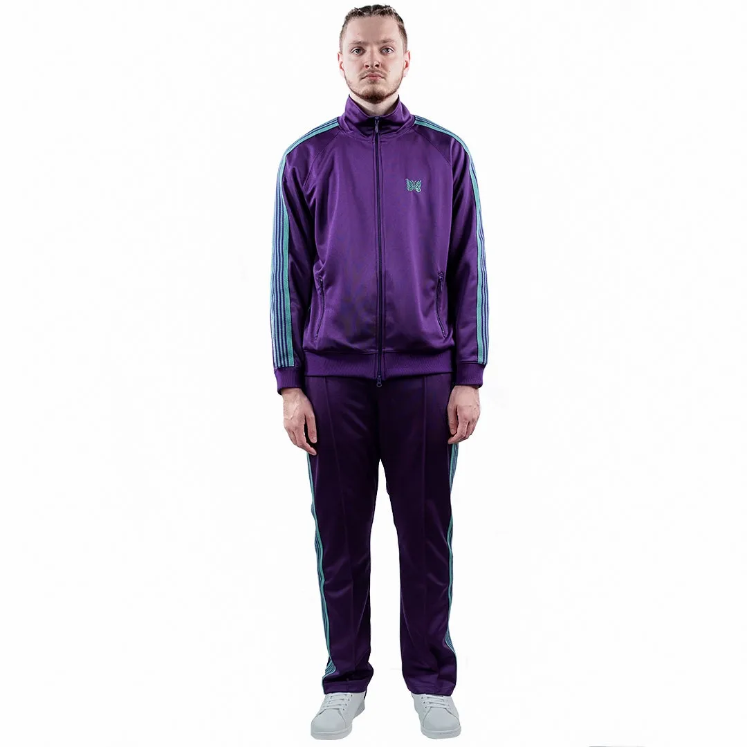 Needles Track Jacket Poly Smooth Eggplant - SMALL