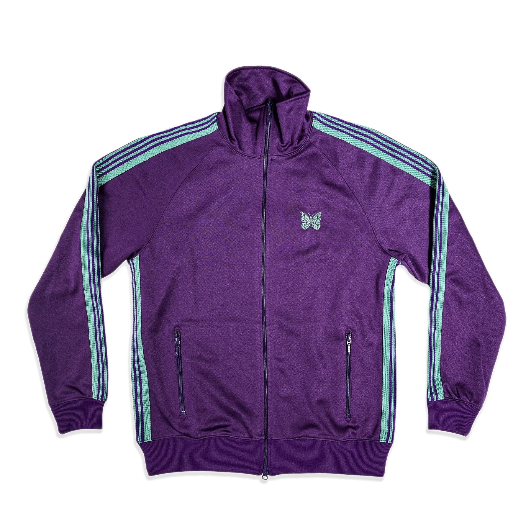 Needles Track Jacket Poly Smooth Eggplant - SMALL