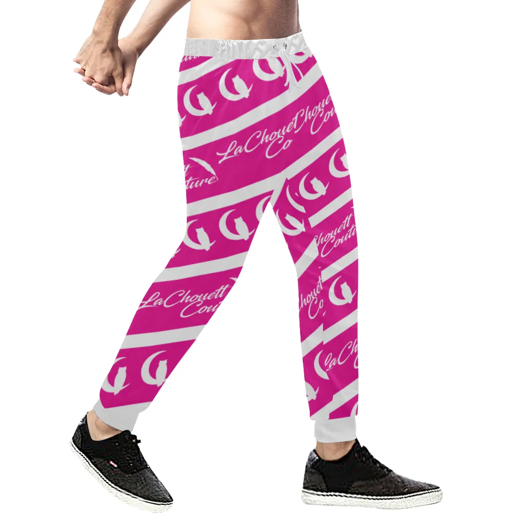 NICE ONE PINKISH Men's All Over Print Sweatpants