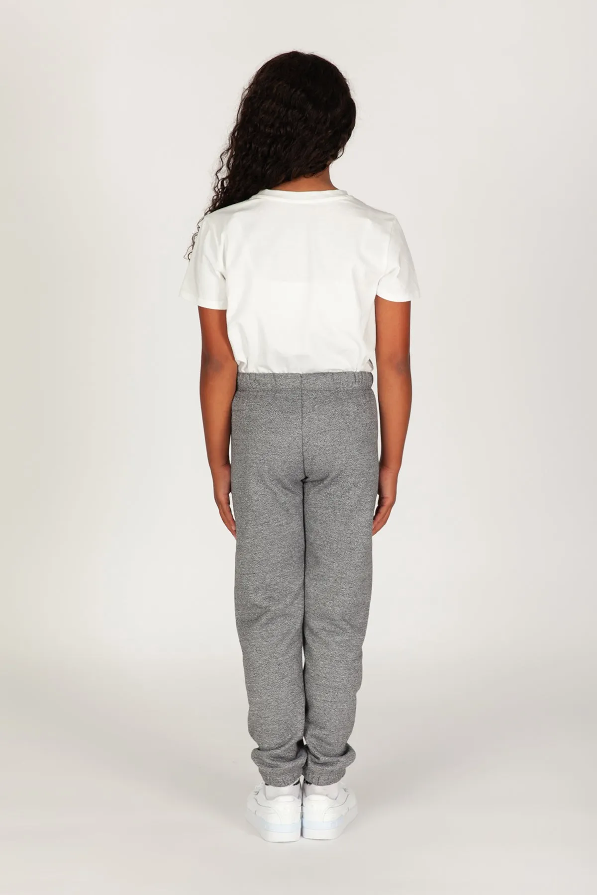 Niki kids fleece sweatpants in granite