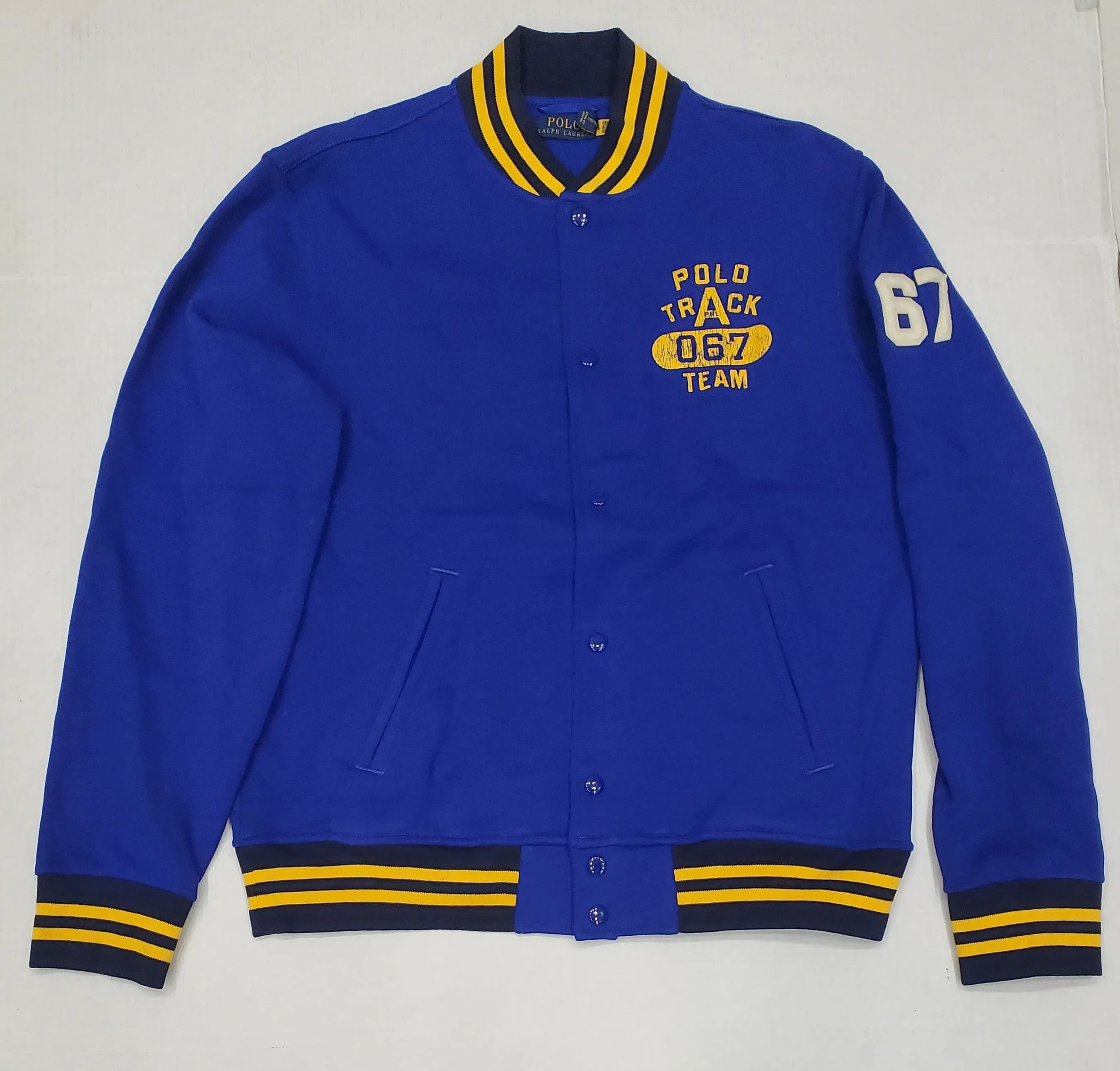 Nwt Polo Ralph Lauren Royal Blue Track Team 067 Button Jacket