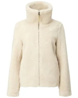 Oat Vegan Shearling Zip Tamika Jacket