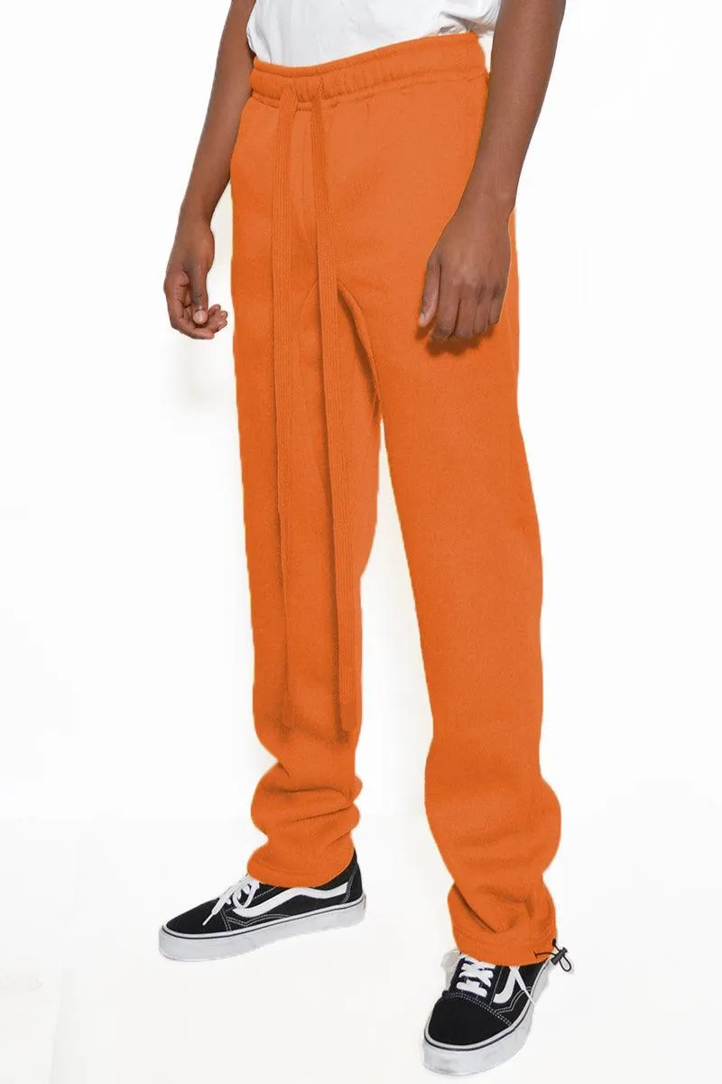 Orange Tshirt Ankle Toggle Sweatpants Set