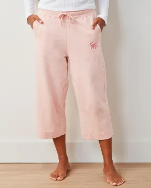 Pale Pink - Down Time Cropped Sweatpants - Cropped Sweatpants