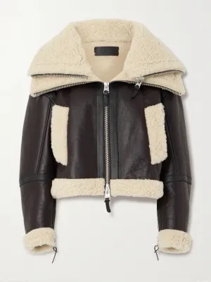 Penelopa cropped shearling jacket