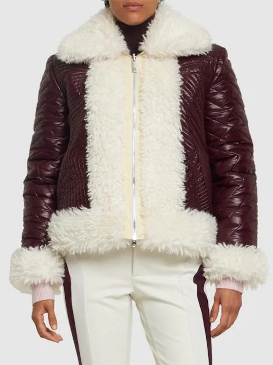 Perfect Moment   Luna reversible shearling jacket 