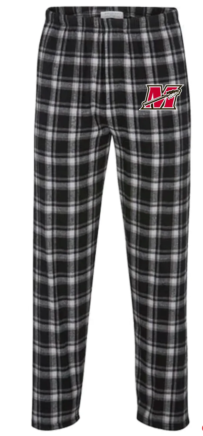 Plaid Pajama Pants Black/Gray